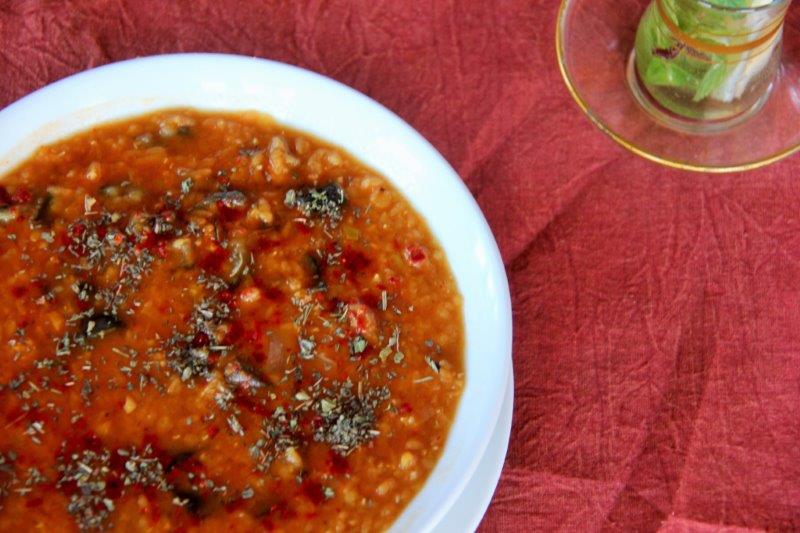 Turkish Dinner Party Menu with Recipes- Red Lentil Soup www.compassandfork.com