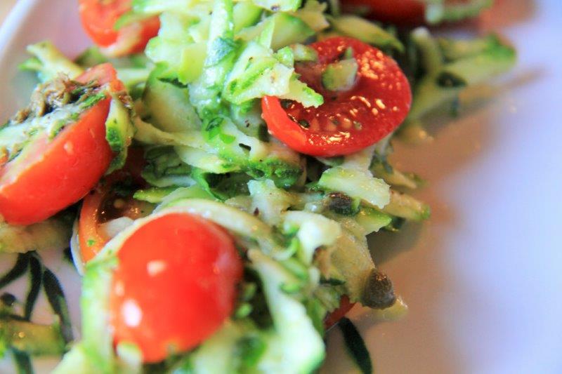 Zucchini & Tomato Salad www.compassandfork.com