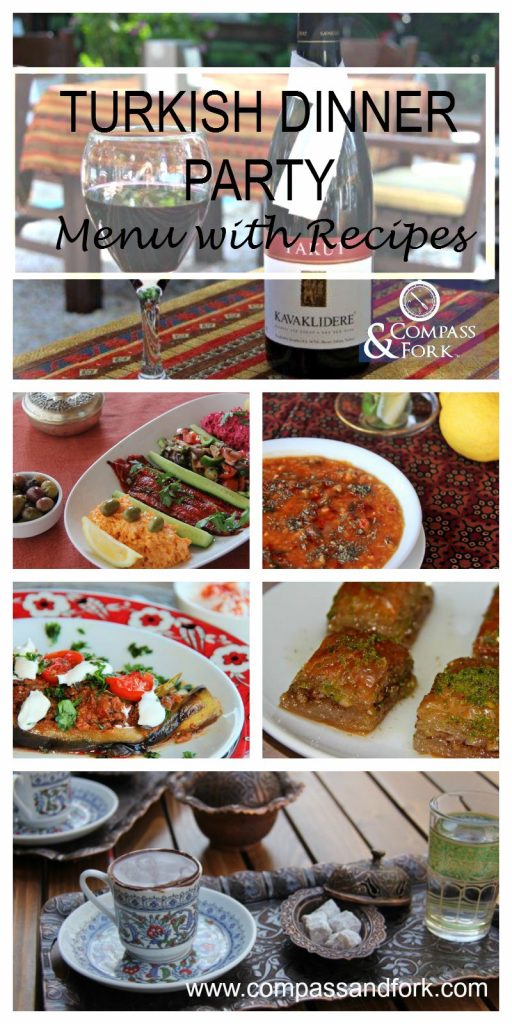 Entertaining Made Easy with 8 Complete Dinner Party Menus Turkish Dinner Party Menu with Recipes www.compassandfork.com