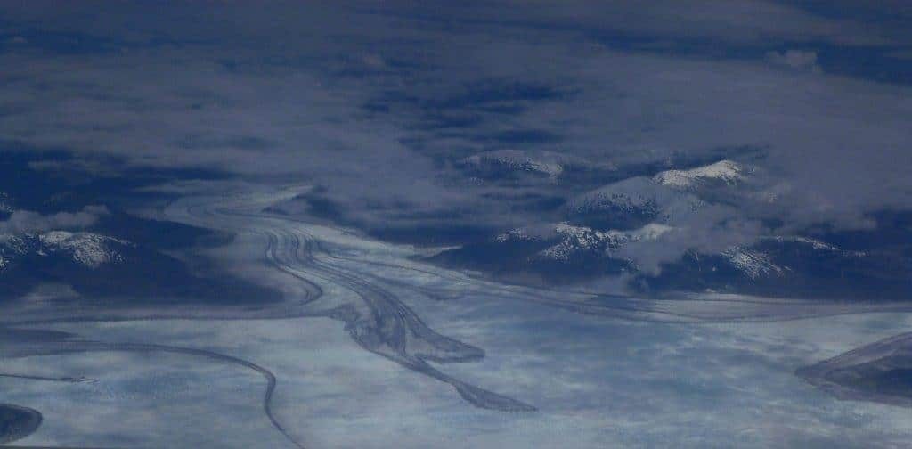 Patagonia Travel TIps The Chilean Patagonia Lakes and Volcanos region from the air www.compassandfork.com