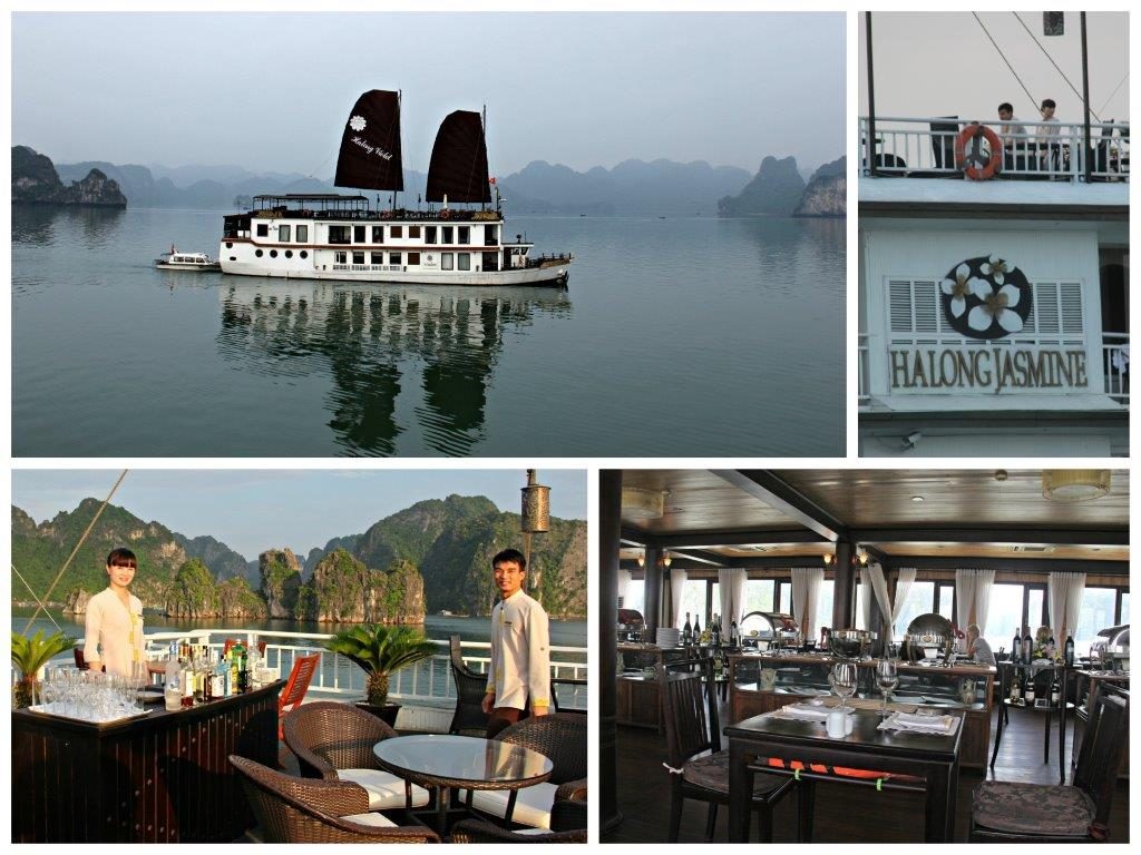 Cruising Spectacular Halong Bay in Luxury Paradise Found Jasmine Cruise www.compassandfork.com