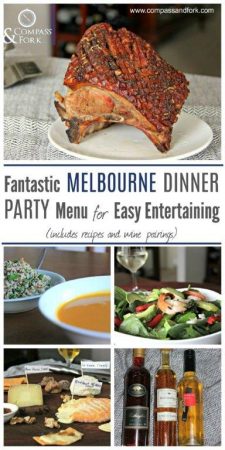 Fantastic Melbourne Dinner Party Menu for Easy Entertaining www.compassandfork.com