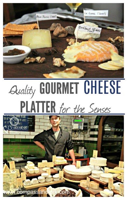 Quality Gourmet Cheese Platter for the Senses www.compassandfork.com