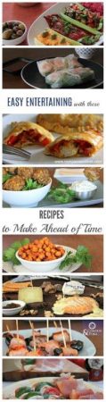 Easy Entertaining with these Recipes to make Ahead of Time www.compassandfork.com