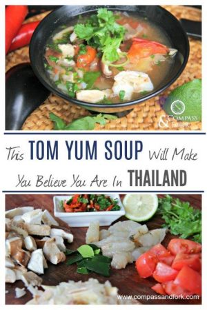 Tom Yum Soup also known as Hot & Sour Soup is a Thai favorite. This recipe takes only 15 minutes. Gluten Free, Paleo (GF)