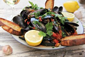 Dig In - Steamed Greek Mussels will Make You Happy www.compassandfork.com