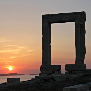 Why Naxos is the Best of the Greek Islands Portara at Sunset www.compassandfork.com