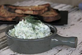 Ready to eat - Greek Tzatziki Guaranteed to be thicker and stronger www.compassandfork.com