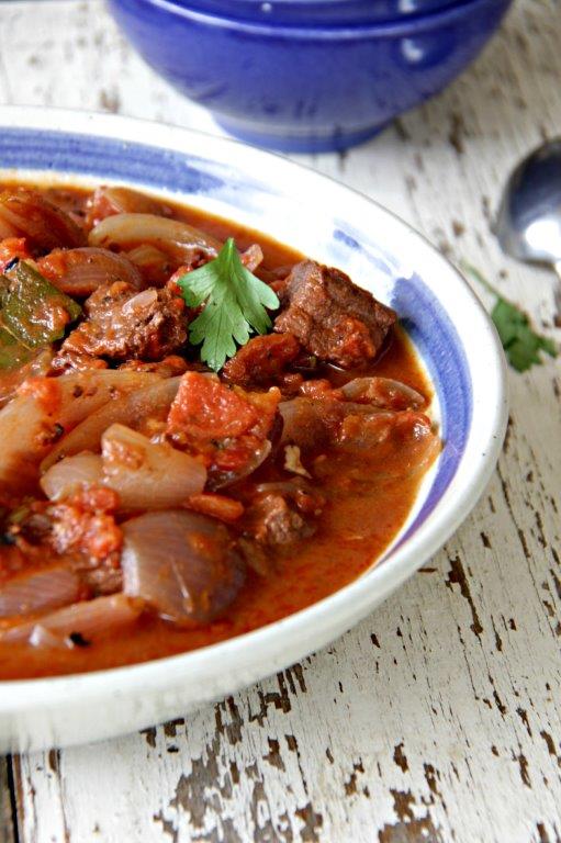 Try this classic taverna dish from Cyprus and Greece. Slow cooked beef makes a really flavorful stew. Gluten free,daity free, paleo and vegetarian option available. www.compassandfork.com