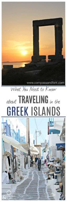 Planning a trip to the Greek Islands. Here is all you need to know about traveling in the Greek Islands. www.compassandfork.com