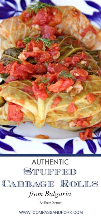 Authentic Stuffed Cabbage Rolls from Bulgaria an Easy Dinner www.www.compassandfork.com
