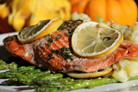 Roasted salmon with lemon and dill is a healthy, simple meal to make and is just perfect for those with a busy lifestyle.