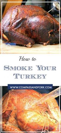 How to Smoke Your Turkey | www.compassanddfork.com #turkey #smoker #bbq 