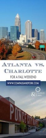 fall foliage, outdoor activities, food and wine, price, accessibility and accommodation options, we look at what Atlanta and Charlotte offer for a fall weekend getaway.