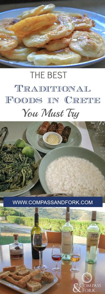 The Best Traditional Foods in Crete to Try- what to eat and drink in Crete and where to find it! #crete #greekfood #greekcuisine #greekwine #traditionalfoods #slowfoods
