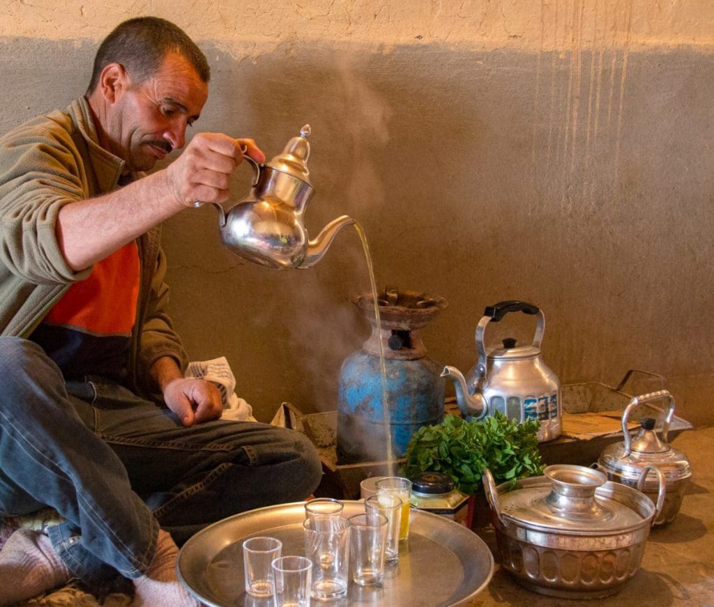 Eating in a Berber Home- Making Mint tea