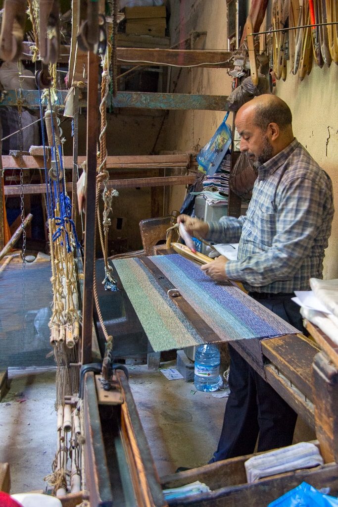 Weavers in Fez Medina
